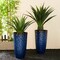 23.75"H Set of 4 Oversized Eco-Friendly PP and Stone Honeycomb Textured Tall Plastic Planter